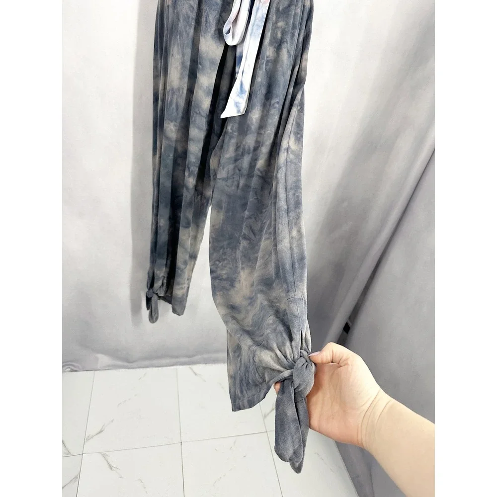 Free People Just Float Strapless Tie Dye Gray Jumpsuit Womens Size Medium